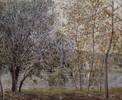 Het Loing Kanaal in de Lente, 1892 door Alfred Sisley